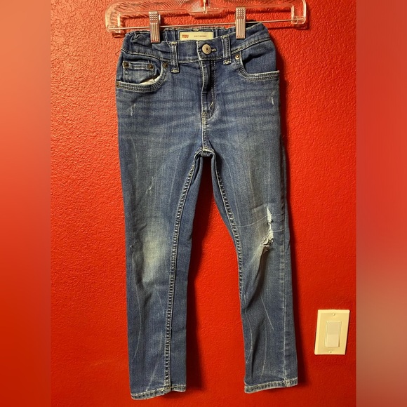 Bundle of 2 Levi’s boys distressed jeans size 7 - Picture 2 of 9